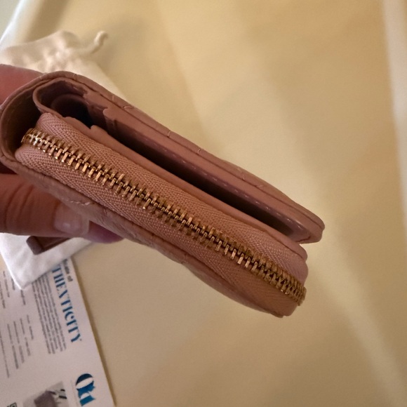 Dior Pink Quilted Caro Wallet - Picture 6 of 12